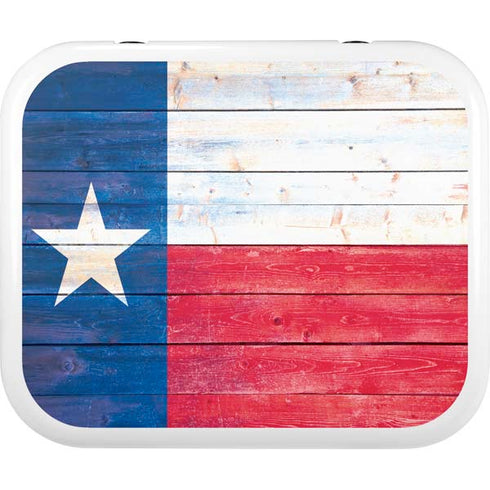 Texas Flag Light Wood YETI Roadie 24 Hard Cooler Skin