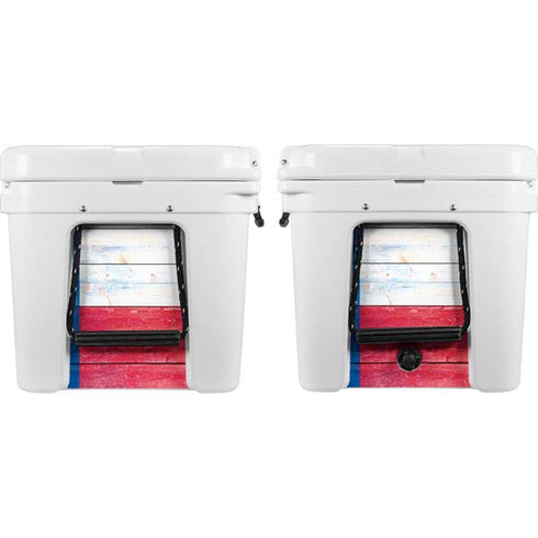 Texas Flag Light Wood YETI Tundra 75 Hard Cooler Skin