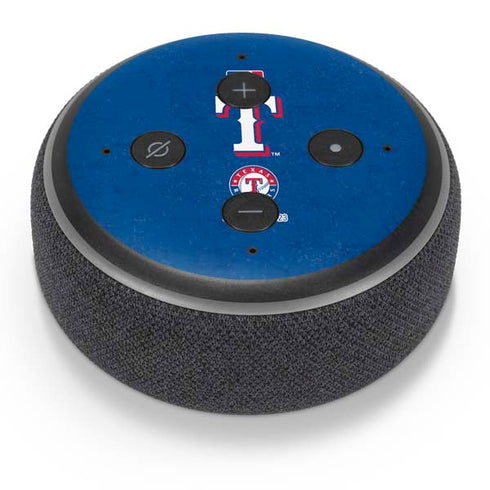 MLB Texas Rangers - Solid Distressed Amazon Echo Dot Skin