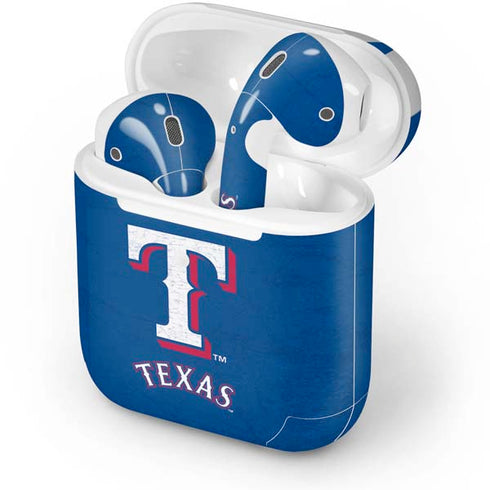 MLB Texas Rangers - Solid Distressed Apple AirPods 2 Skin