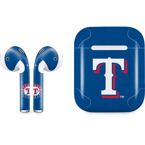 MLB Texas Rangers - Solid Distressed Apple AirPods 2 Skin