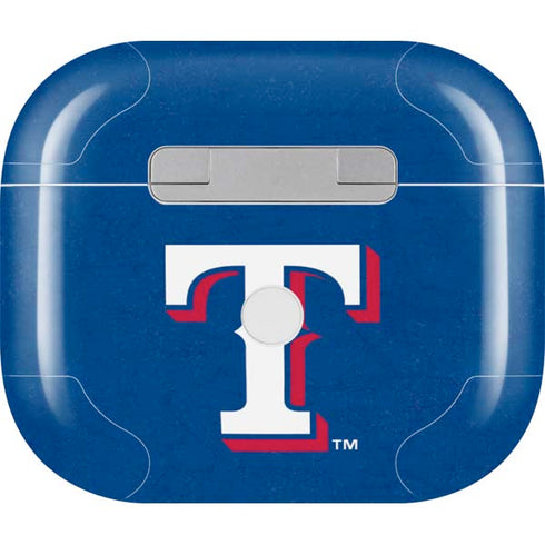 MLB Texas Rangers - Solid Distressed Apple AirPods (3rd Gen 2021) Skin