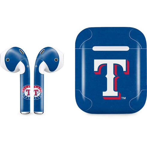 MLB Texas Rangers - Solid Distressed Apple AirPods Skin