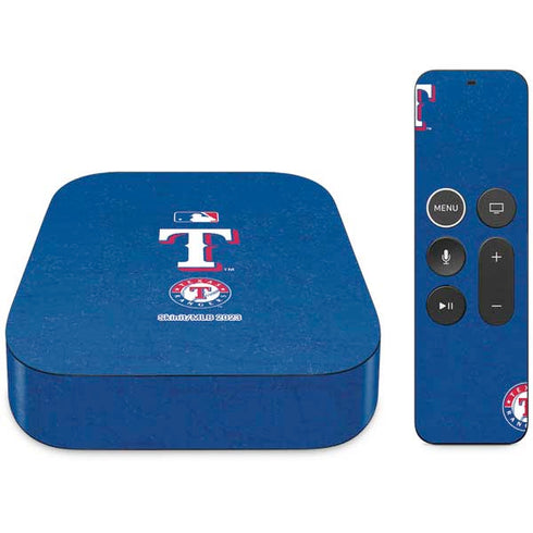 MLB Texas Rangers - Solid Distressed Apple TV Skin