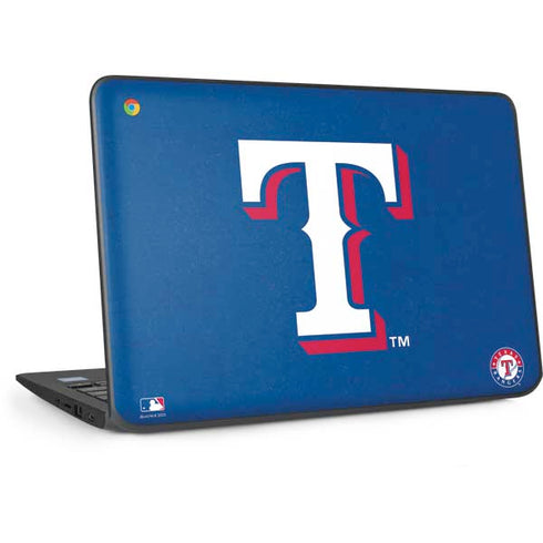 MLB Texas Rangers - Solid Distressed HP Chromebook Skin