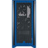 MLB Texas Rangers - Solid Distressed Corsair 4000D Tempered Glass Mid-Tower ATX Case Skin