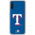 MLB Texas Rangers - Solid Distressed Galaxy A10e Clear Case