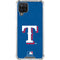 MLB Texas Rangers - Solid Distressed Galaxy A12 Clear Case