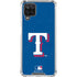 MLB Texas Rangers - Solid Distressed Galaxy A12 Clear Case