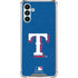 MLB Texas Rangers - Solid Distressed Galaxy A13 5G Clear Case