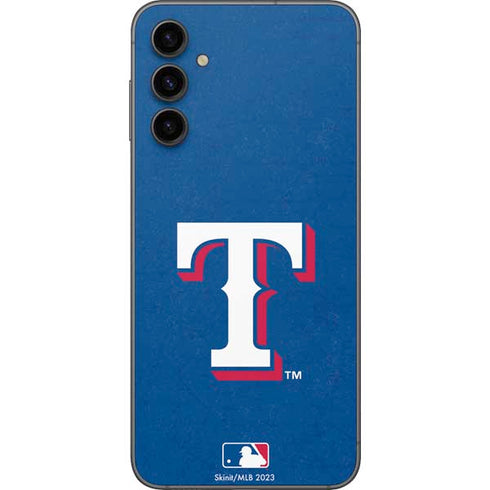 MLB Texas Rangers - Solid Distressed Galaxy A14 5G Skin
