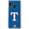 MLB Texas Rangers - Solid Distressed Galaxy A30 Clear Case