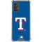 MLB Texas Rangers - Solid Distressed Galaxy A32 5G Clear Case
