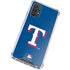 MLB Texas Rangers - Solid Distressed Galaxy A32 5G Clear Case
