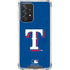 MLB Texas Rangers - Solid Distressed Galaxy A52 5G Clear Case