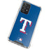 MLB Texas Rangers - Solid Distressed Galaxy A52 5G Clear Case