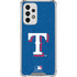 MLB Texas Rangers - Solid Distressed Galaxy A53 5G Clear Case