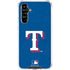 MLB Texas Rangers - Solid Distressed Galaxy A54 5G Clear Case