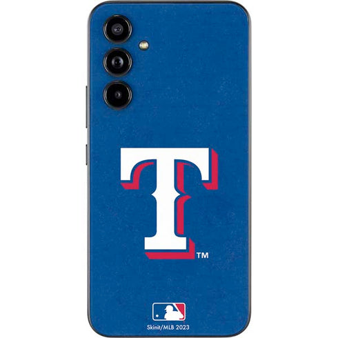 MLB Texas Rangers - Solid Distressed Galaxy A54 5G Skin