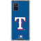 MLB Texas Rangers - Solid Distressed Galaxy A71 5G Clear Case