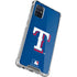 MLB Texas Rangers - Solid Distressed Galaxy A71 5G Clear Case