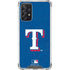 MLB Texas Rangers - Solid Distressed Galaxy A72 5G Clear Case