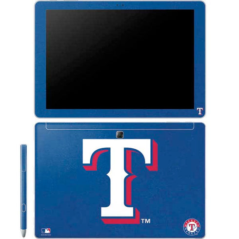 MLB Texas Rangers - Solid Distressed Galaxy Book 12in Skin