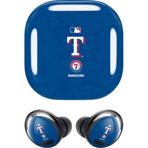 MLB Texas Rangers - Solid Distressed Galaxy Buds Pro Skin