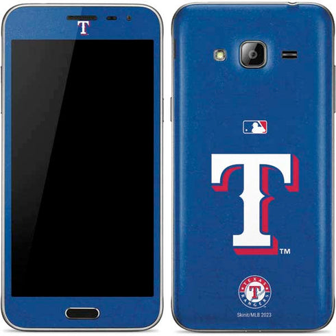 MLB Texas Rangers - Solid Distressed Galaxy J3 Skin