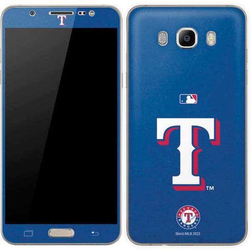MLB Texas Rangers - Solid Distressed Galaxy J7 Skin