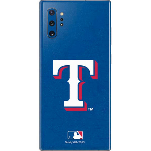 MLB Texas Rangers - Solid Distressed Galaxy Note 10 Plus Skin