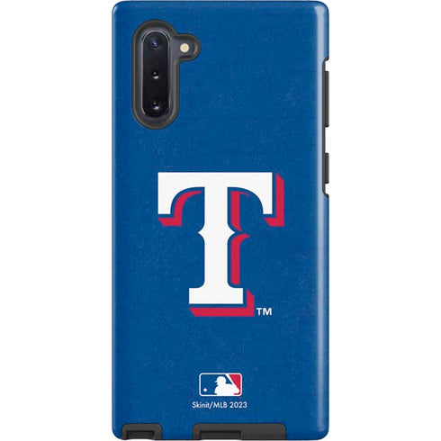 MLB Texas Rangers - Solid Distressed Galaxy Note 10 Pro Case