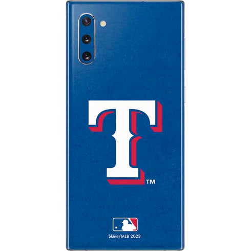 MLB Texas Rangers - Solid Distressed Galaxy Note 10 Skin