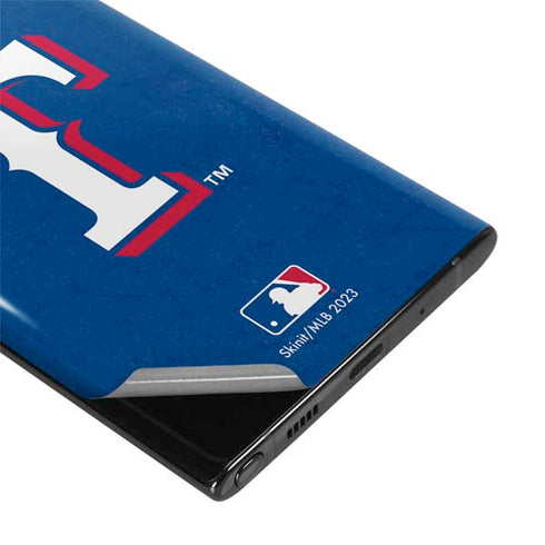 MLB Texas Rangers - Solid Distressed Galaxy Note 10 Skin