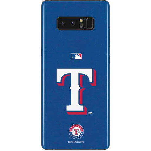 MLB Texas Rangers - Solid Distressed Galaxy Note 8 Skin