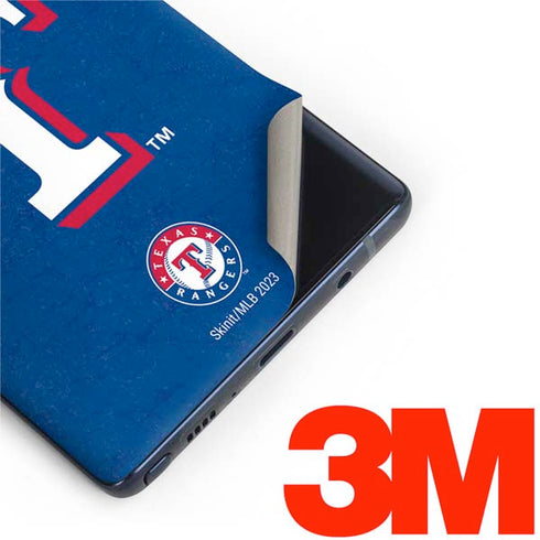 MLB Texas Rangers - Solid Distressed Galaxy Note 9 Skin