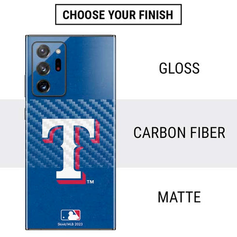 MLB Texas Rangers - Solid Distressed Galaxy Note20 Ultra 5G Skin