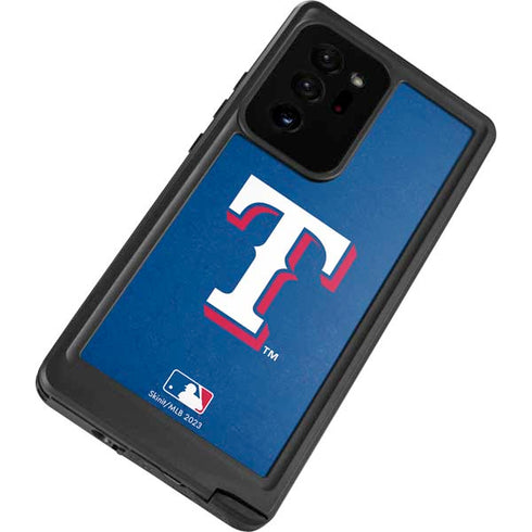 MLB Texas Rangers - Solid Distressed Galaxy Note20 Ultra 5G Waterproof Case