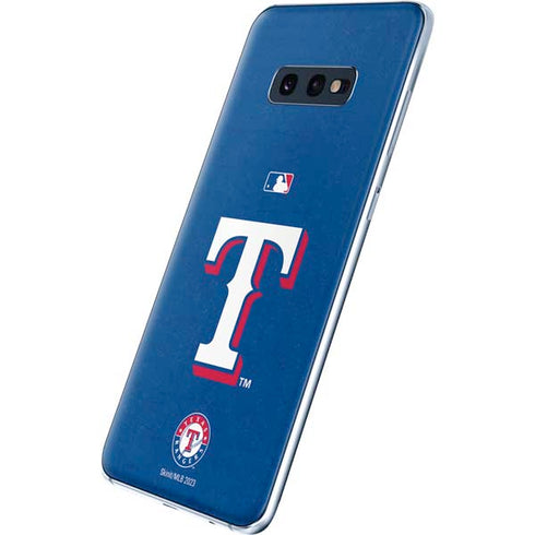 MLB Texas Rangers - Solid Distressed Galaxy S10e Skin