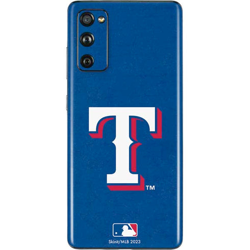 MLB Texas Rangers - Solid Distressed Galaxy S20 Fan Edition Skin