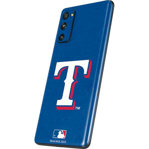 MLB Texas Rangers - Solid Distressed Galaxy S20 Fan Edition Skin