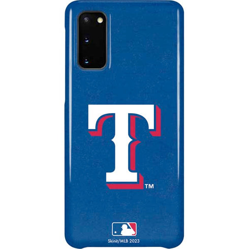 MLB Texas Rangers - Solid Distressed Galaxy S20 Lite Case