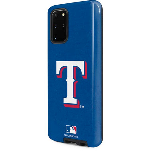 MLB Texas Rangers - Solid Distressed Galaxy S20 Plus Pro Case