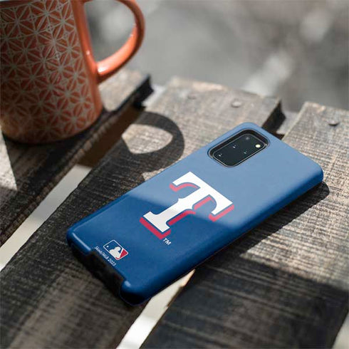MLB Texas Rangers - Solid Distressed Galaxy S20 Plus Pro Case