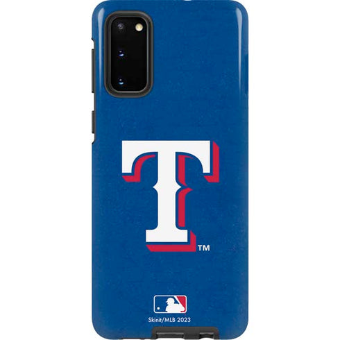 MLB Texas Rangers - Solid Distressed Galaxy S20 Pro Case
