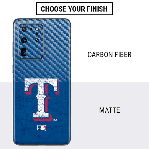 MLB Texas Rangers - Solid Distressed Galaxy S20 Ultra 5G Skin