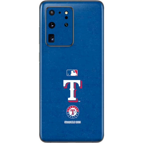 MLB Texas Rangers - Solid Distressed Galaxy S20 Ultra 5G Skin