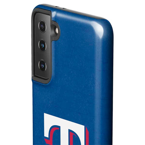 MLB Texas Rangers - Solid Distressed Galaxy S21 FE Pro Case