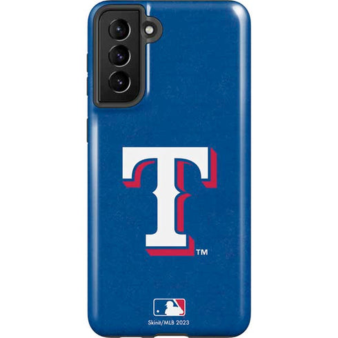 MLB Texas Rangers - Solid Distressed Galaxy S21 Plus 5G Pro Case