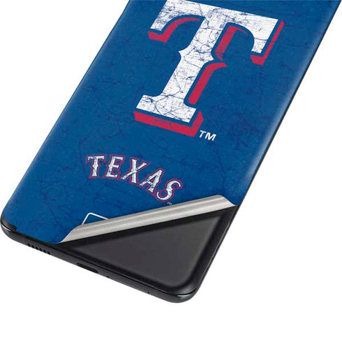 MLB Texas Rangers - Solid Distressed Galaxy S21 Plus 5G Skin